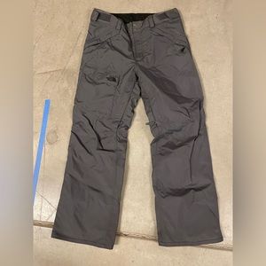 Dark grey north face snow pants